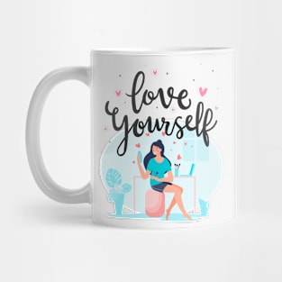 Love Yourself, Women's empowerment Mug